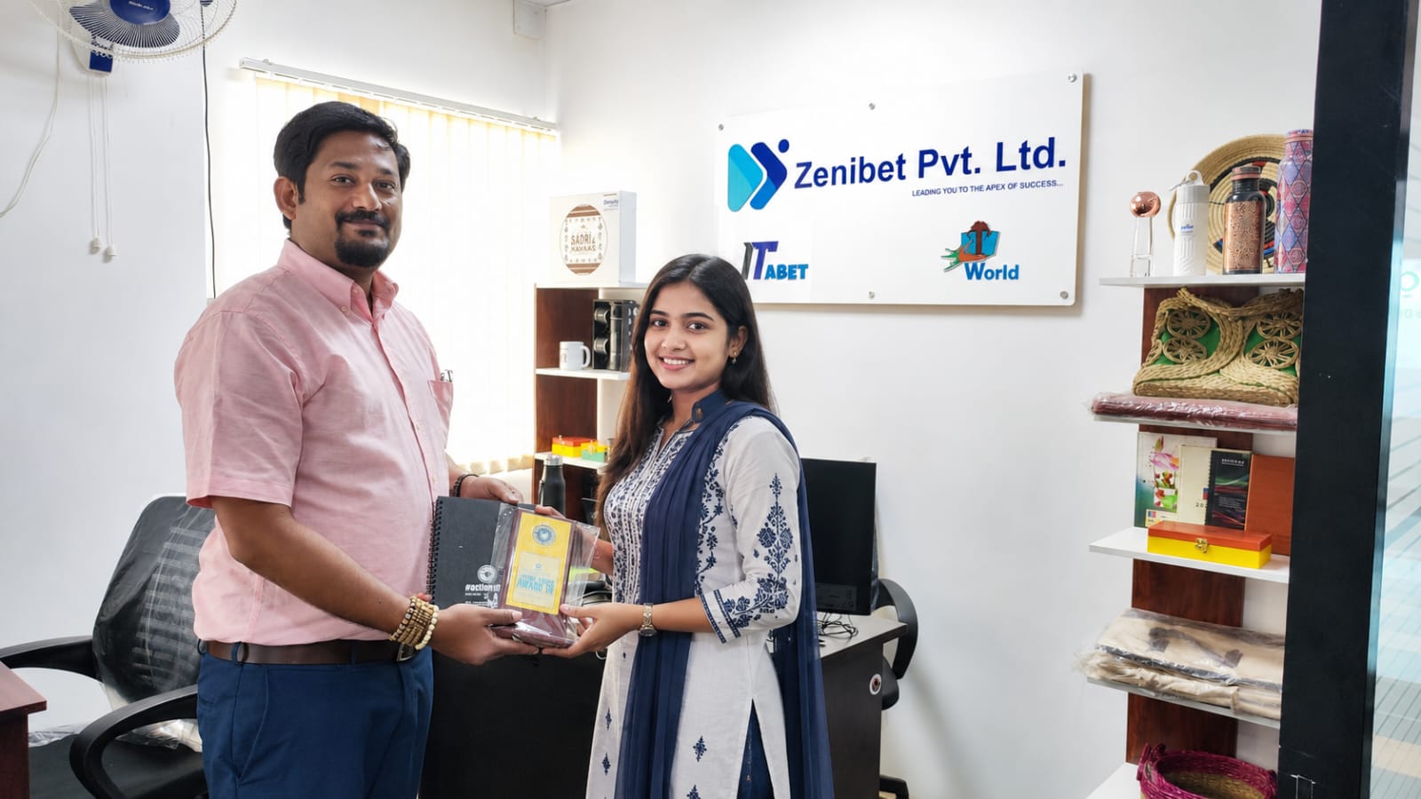 Happy corporate gifting client in Hyderabad
